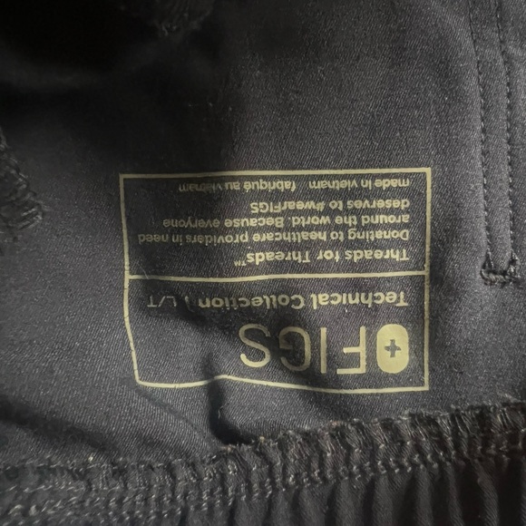 Navy Blue Large and Tall Fig Scrub Pants - Picture 3 of 3